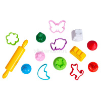 Набор инструментов для моделирования 15шт. (9 формочек, 4 штампика, скалка, стек) LEP01 от магазина "Карандаш"