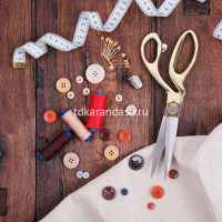 Булавки английские №0-4 125шт. металл, под золото, ассорти, в блистере AZ-125 от магазина "Карандаш"