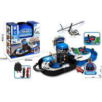 Парковка многоуровневая "Полиция" 37 деталей, в чемодане 30х28х11см пластик 660-A332 от магазина "Карандаш"