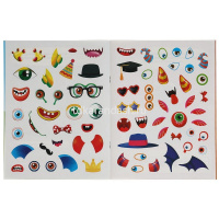 Книжка с наклейками "Веселый счет. Смешные мордашки" 75 наклеек 8 стр. 9785506057178 от магазина "Карандаш"