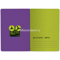 Тетрадь А5 40л клетка "Gorillas and music" прошитый блок матовая ламинация 7-40-001/49 от магазина "Карандаш"