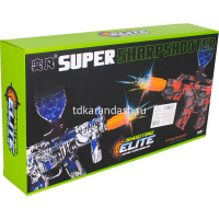 Автомат пневматический "Защитник" 30х18,5см с аккумулятором и прицелом, пластик (пули, мишень) от магазина "Карандаш"