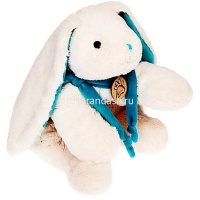 Кролик 58см белый/бирюзовый AT365309 от магазина "Карандаш"