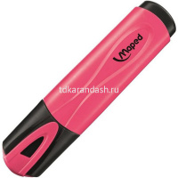 Маркер текстовыделитель "Fluo Pep's" розовый, клиновидный наконечник, толщина линии 1-5мм 742536 от магазина "Карандаш"