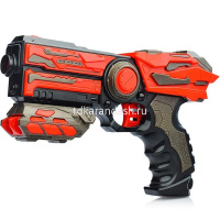 Пистолет 22х15см с мягкими пулями 6шт, пластик FJ802 от магазина "Карандаш"