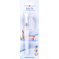 Кисть синтетика с резервуаром плоская №2 (7,5мм) в блистере 1571031205 от магазина "Карандаш"