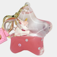 Брелок Звезда с единорогом 5см с подвеской, пластик/силикон, цвет ассорти Y10430-24 от магазина "Карандаш"