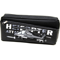 Пенал "Вертолеты" 21х9х6,5см прямоугольный, 1 отделение, 2 кармана, текстиль/кожзам, 3 цвета DB23195 от магазина "Карандаш"