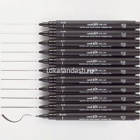 Ручка капиллярная "PIN02-200" 0,2мм черная 141530 от магазина "Карандаш"