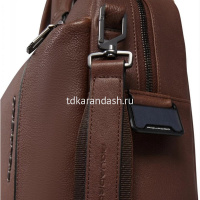 Сумка "Cronus" 44х30х12см, 1 отделение, 3 кармана, коричневая, натуральная кожа CA6025S134/M от магазина "Карандаш"