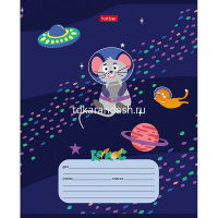 Тетрадь А5 12л клетка "Космическое приключение" на скобе 5 дизайнов 080064 от магазина "Карандаш"