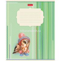 Тетрадь А5 12л линия "Совушки" на скобе 5 видов 12Т5В2/052506 от магазина "Карандаш"