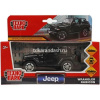 Машина "Jeep Wrangler Rubicon" черная, инерционная, металл 11см (открывающиеся двери) RUBICON3D-12-B
