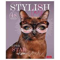 Тетрадь А5 48л клетка "Волшебные очки" на скобе выборочный лак 5 дизайнов 072749 от магазина "Карандаш"