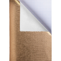 Тетрадь А4 96л клетка золото бумвинил металлик на скобе 96Т4бвВ3/059705 от магазина "Карандаш"