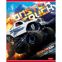 Тетрадь А5 24л клетка "MonsterTruck" на скобе  24Т5В1/051530 от магазина "Карандаш"