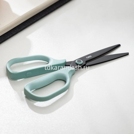 Ножницы 17,5см "Linfini" сталь, ручки пластик с прорезиненными вставками, в блистере EZ507-GR от магазина "Карандаш"