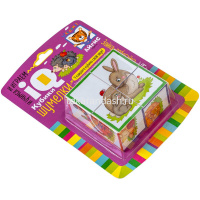 Умные кубики 4шт. "Шумелки. Зайка-побегайка" 978-5-8112-7563-2 от магазина "Карандаш"