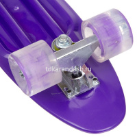 Скейтборд 67х20см, пластик, 4 колеса PU d=5,5см светятся, с ручками HB2252 от магазина "Карандаш"