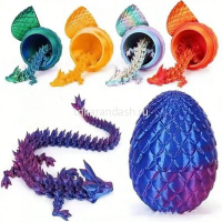 Фигурка 3D "Дракон" 22см подвижный, в яйце 8,5х6см, пластик, 6 цветов 11267-24 от магазина "Карандаш"