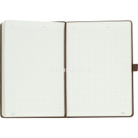 Бизнес-блокнот A5 96л линия гибкая обложка, резинка для ручки, бежевый EN118G/BEIGE от магазина "Карандаш"