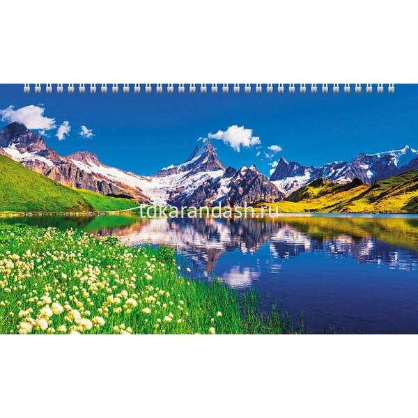 Календарь квартальный 2026 "Времена года" 320х840мм настенный трехблочный, с бегунком 5 постеров от магазина "Карандаш"