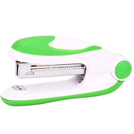 Степлер №10 15л глубина 50мм салатовый/белый E0228 от магазина "Карандаш"