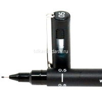 Ручка капиллярная "PIN05-200" 0,5мм черная 141532 от магазина "Карандаш"