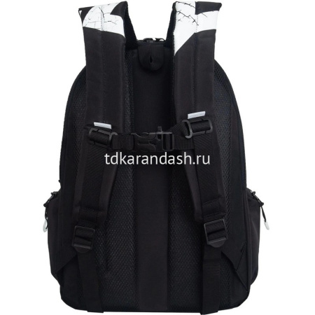 Рюкзак 32х42х22см, 1100гр, 2 отделения, 4 кармана, черный/белый RU-423-14/8 от магазина "Карандаш"