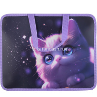 Папка с ручками 26х33х10см "First Love cat" пластик 0,48мм 260337 от магазина "Карандаш"
