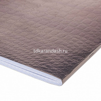 Тетрадь А4 96л клетка Croco коричневый бумвинил металлик на скобе 96Т4бвВ3/072790 от магазина "Карандаш"