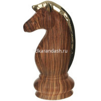 Фигурка декоративная "Шахматный конь" темно-коричневый 16х13х28см керамика 758850 от магазина "Карандаш"