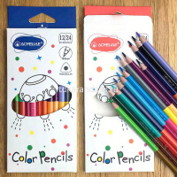 Карандаши 24 цвета "Acmeliae" 12шт. двусторонние трехгранные дерево, картон C12-24 от магазина "Карандаш"