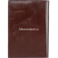 Обложка для паспорта "Blue Square" 9х13х0,5см коричневая, натуральная кожа PP5255B2/MO от магазина "Карандаш"