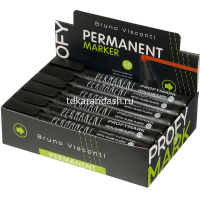 Маркер перманентный "Profymark" черный, пулевидный наконечник, толщина линии 2,0мм 22-0043 от магазина "Карандаш"