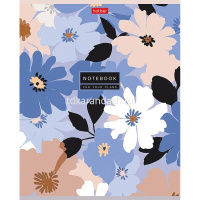 Тетрадь А5 48л клетка "Музыка цветов" на скобе тиснение 5 дизайнов 48Т5тВ1/093162 от магазина "Карандаш"