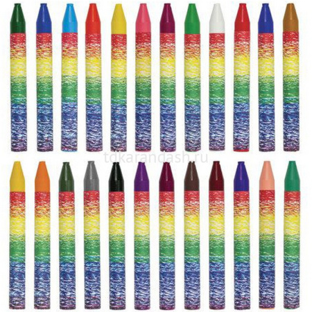 Мелки восковые 24 цвета на масляной основе"Фантазия" 25С 1521-08 от магазина "Карандаш"