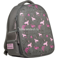 Рюкзак "Единороги. Романтика" 30х38х20см, 1000гр, 2 отделения, 2 кармана, серый 12-001-061/05 от магазина "Карандаш"
