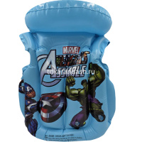Надувной жилет для плавания с воротником 53х44см "Герои Марвел" голубой 1074 от магазина "Карандаш"