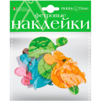 Декор.наклейки "Зверушки" фетр №22 4вида 2-093/22 от магазина "Карандаш"