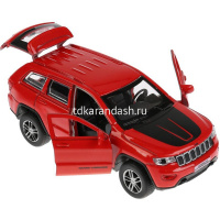 Машина "Jeep Grand Cherokee" красная, инерционная, металл 12см, двери (открывающиеся двери) от магазина "Карандаш"