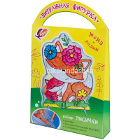 Набор красок по стеклу с трафаретом "Лисички" 31С 2049-08 от магазина "Карандаш"