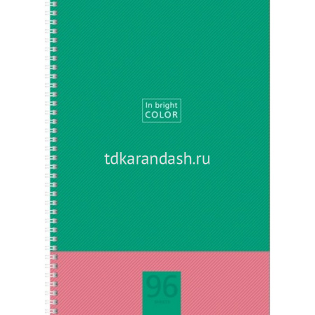 Тетрадь А4 96л клетка "В ярком цвете" на спирали 4 дизайна 96Т4тВ1гр/066118 от магазина "Карандаш"