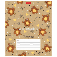 Тетрадь А5 12л линия "Забавные зверушки" на скобе 5 дизайнов 080062 от магазина "Карандаш"