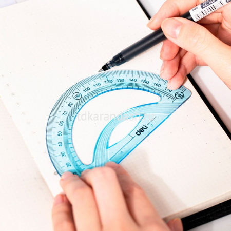 Набор 4 предмета (линейка 20см, транспортир, 2 треугольника) пластик EH12 от магазина "Карандаш"