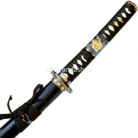 Катана самурайский меч 104см в черных ножнах металл AG-196 от магазина "Карандаш"
