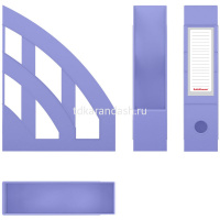 Лоток д/бумаг вертикальный "Office Pastel" ширина 7,5см фиолетовый, пластик 55579 от магазина "Карандаш"