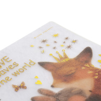 Тетрадь А5 60л клетка "Любовь, как она есть" на спирали, обложка полипропилен, фольга 7-60-1268/09 от магазина "Карандаш"