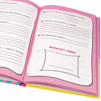 Анкета д/друзей А5 112л "Юные модницы-1" 7БЦ, глиттер, мелованная обложка 112-5743 от магазина "Карандаш"