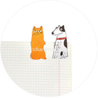 Клейкая закладка бумажная 30х65мм 60л "Арт-братва" цвет ассорти, фигурная 66590 от магазина "Карандаш"